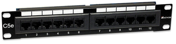 Cat5e Patch Panel - 10, 1u, 12 port