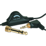 AmpliVox SL1006 Personal Multimedia Stereo Headphones with Volume Control - Black