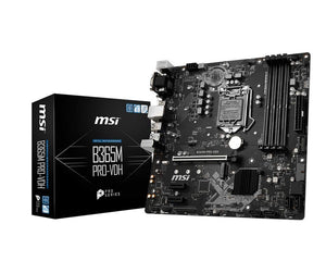 MSI ProSeries Intel B365 Lga 1151 Support 9th/8th Gen Intel Processors Gigabit LAN DDR4 USB/Dvi-D/VGA/HDMI Micro ATX Motherboard (B365M PRO-VDH)