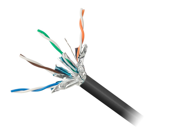 Cbl Stp 23awg Blk Cat6a Cmr Solid Bulk