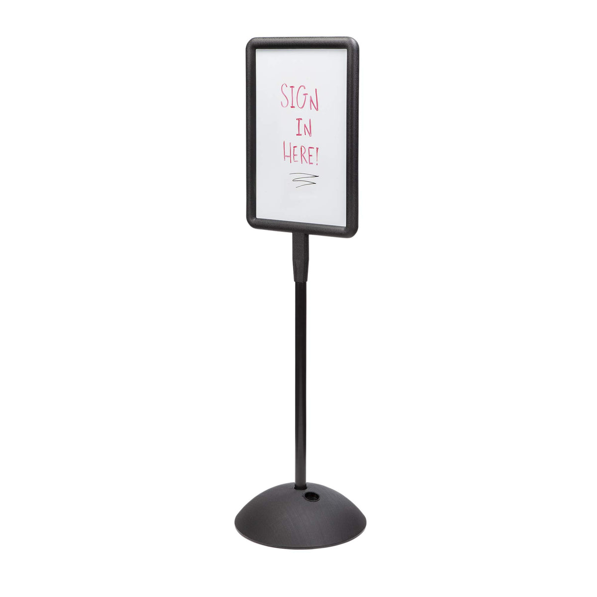 Safco Products Write Way Rectangle Message Board, Black