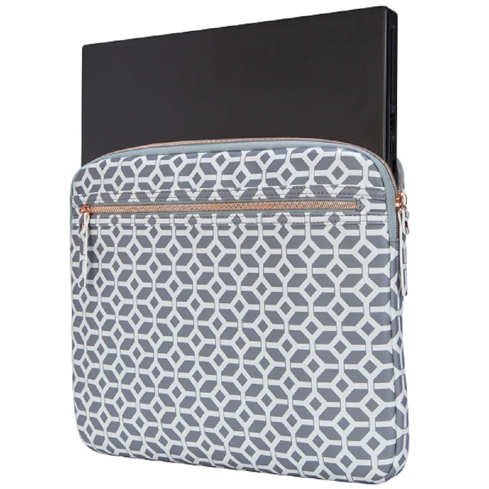 Targus Arts Edition 14-Inch Laptop Sleeve - Geometric, Gray/White (TSS99804GL)