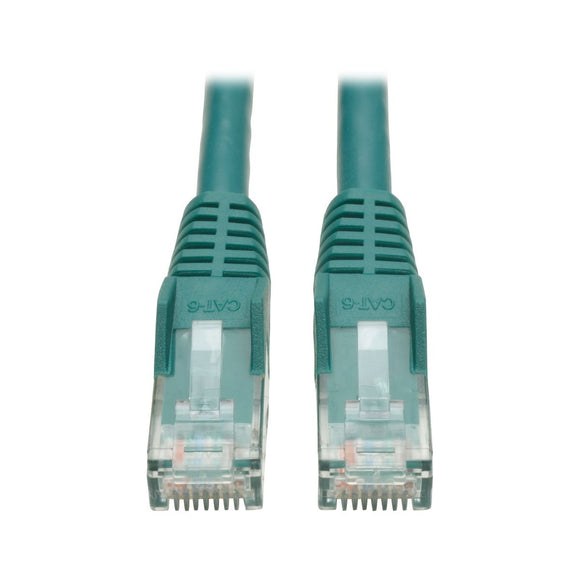 TRIPP LITE 1-Feet Cat6 Gigabit Snagless Molded Patch Cable RJ45 M/M, Green (N201-001-GN)