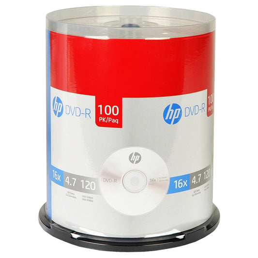 Hewlett Packard 16X 4.7GB DVD-R 100pk Spindle