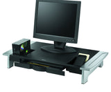 Office Suites Premium Monitor Riser -80 lb -21" CRT Monitor -Silver -Desktop