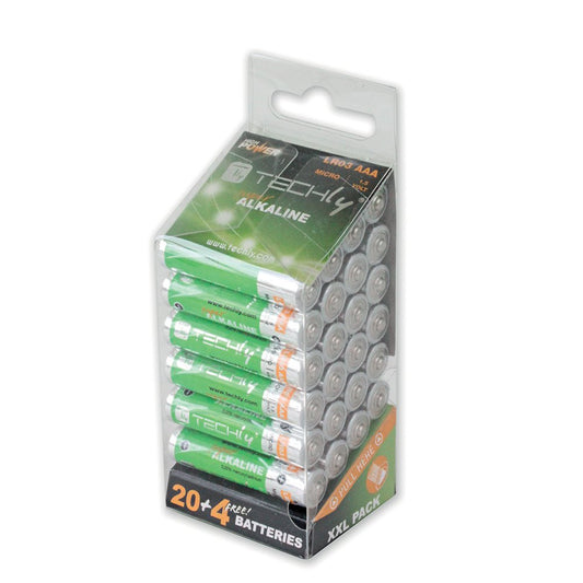 Techly Alkaline batteries 1.5V AAA LR03 24 pcs