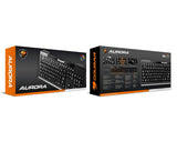 COUGAR KB Aurora Gaming KB w Carbon Fiber-Like Texture and White LED Backlight