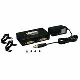 Tripp Lite B116-002A 2-Port DVI Single Link Video Audio Splitter/Booster (Black)