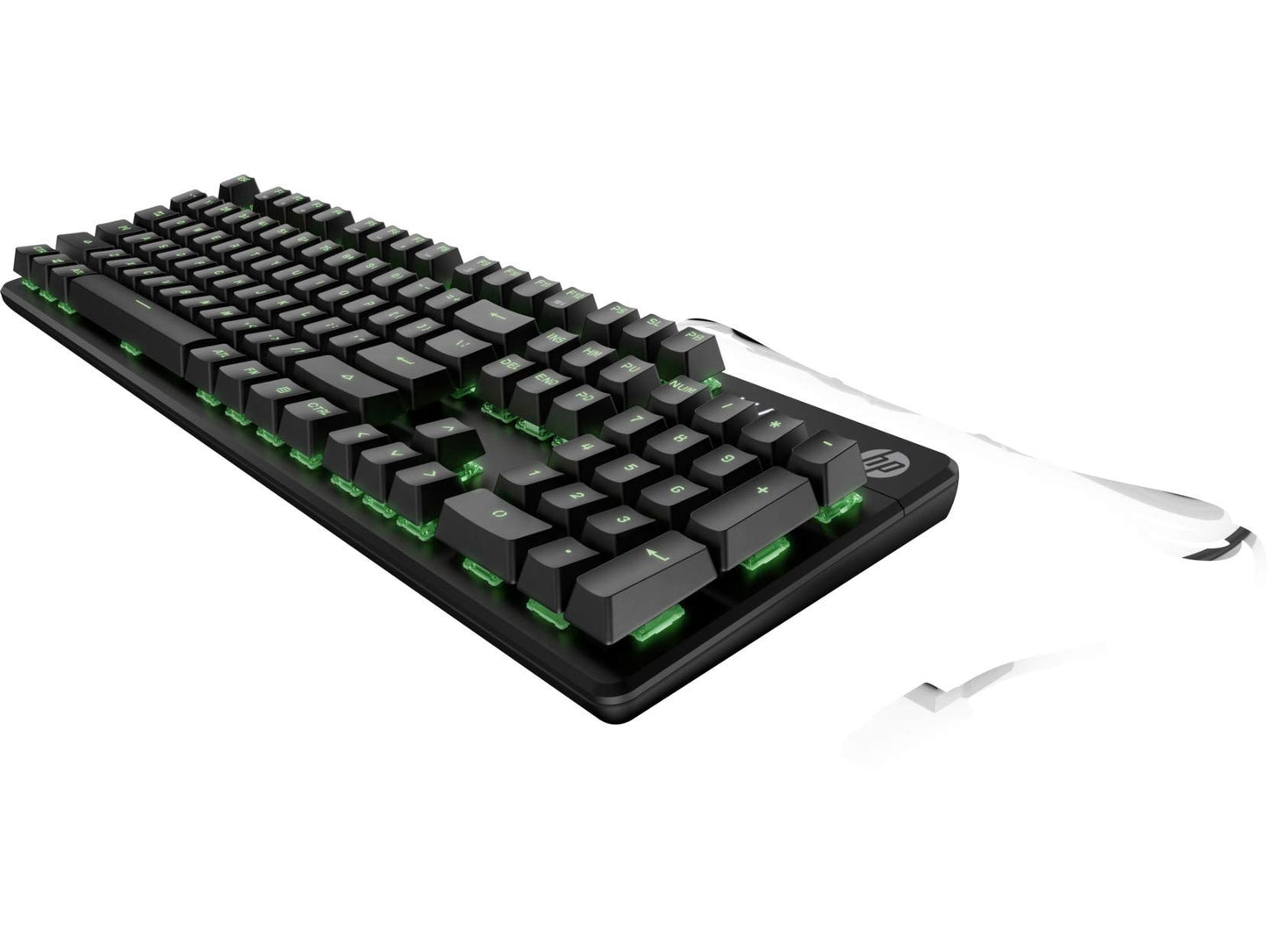 HP Pavilion Wired USB Mechanical Gaming Keyboard 500 Red Switches LED backlighting Anti-Ghosting W/N-Key Media Keys 2-Way Adjustable Legs