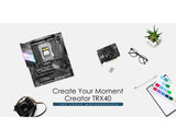 MSI Creator TRX40 Motherboard (AMD Strx4, PCIe Gen4, M.2, USB3.2 Gen2x2, DDR4, 10G LAN, Wi-Fi 6, Eatx)
