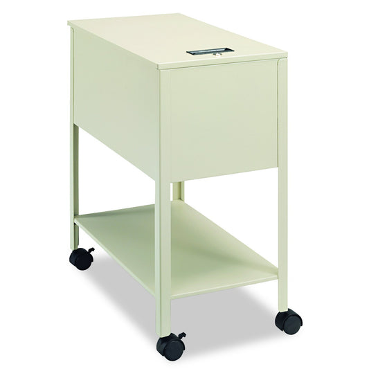 Safco Extra Deep Mobile Tub File with Lock, Letter Size