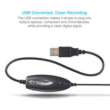 Cyber Acoustics USB Plug & Play Desktop Unidirectional Noise Cancelling Computer Microphone/Mic, for PC and Mac Laptops, Compatible with Windows/Mac, Ideal for Voice Recordings, Skype (CVL-1084)