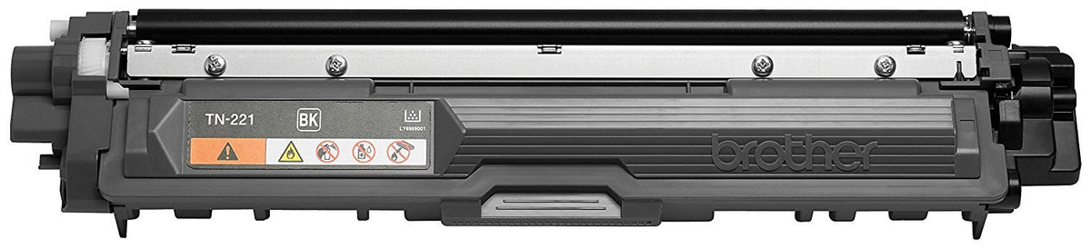 Brother TN221BK Standard Yield Black and TN225C, TN225M, TN225Y High Yield Cyan, Magenta and Yellow Toner Cartridge Set