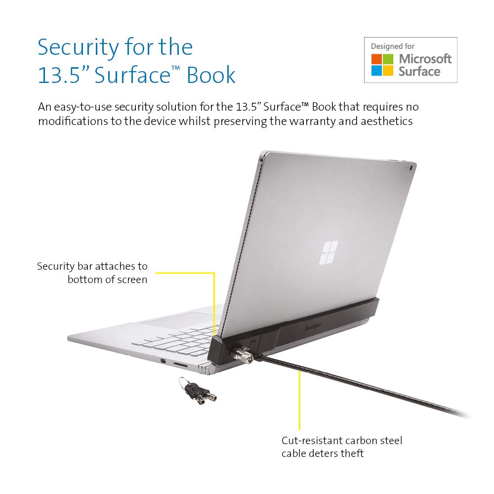 Kensington Surface Book Lock - for Surface Book 1 & 2 (K64821WW)