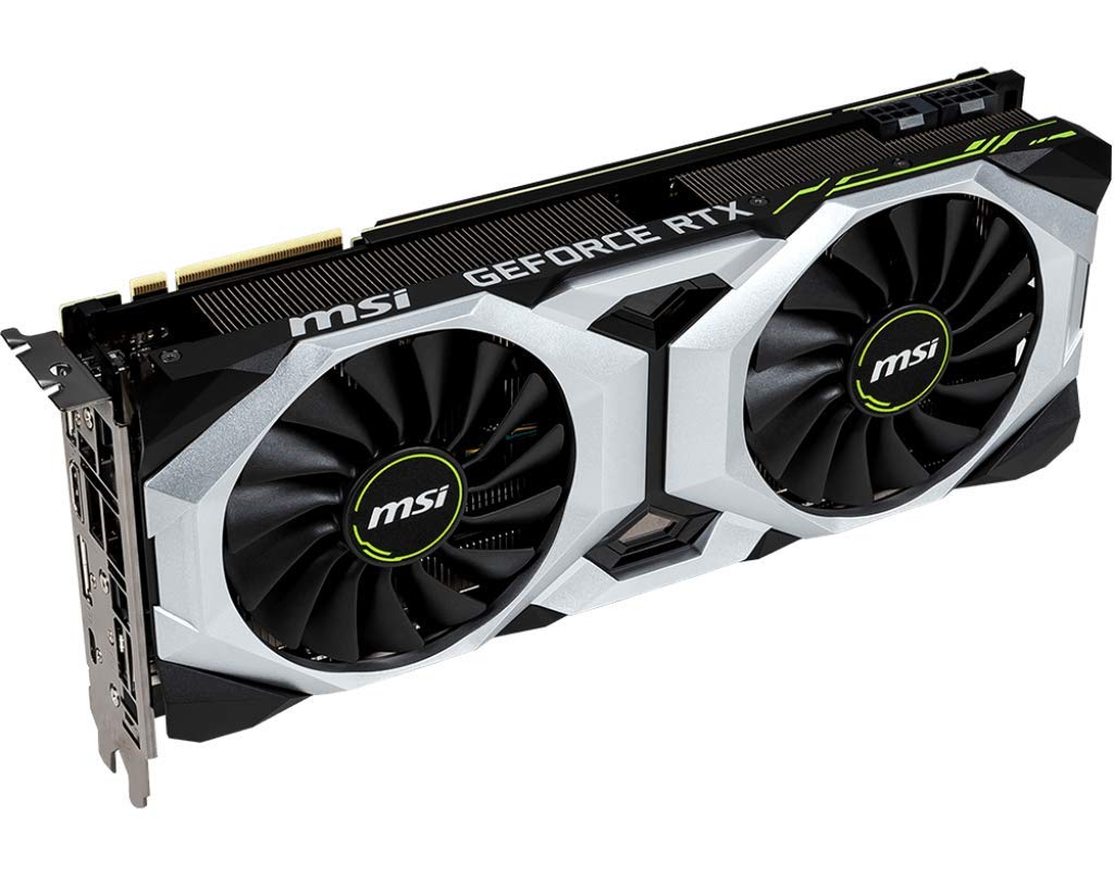 MSI GAMING GeForce RTX 2080 8GB GDRR6 256-bit HDMI/DP/USB Ray Tracing Turing Architecture Graphics Card (RTX 2080 VENTUS 8G OC)