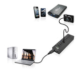 SIIG 10 Port USB Hub with 9 USB 3.0 Data Ports and 1 Charging Port, 12V/5A Power Adapter, for Tablets, Smartphones, Hard Disk