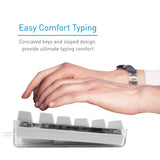 Macally Backlit Mechanical Keyboard for Mac - USB Wired Full Size - Compatible with Apple Mac Mini, Mac Pro, iMac, iMac Pro, MacBook Pro Air - Brown Switches