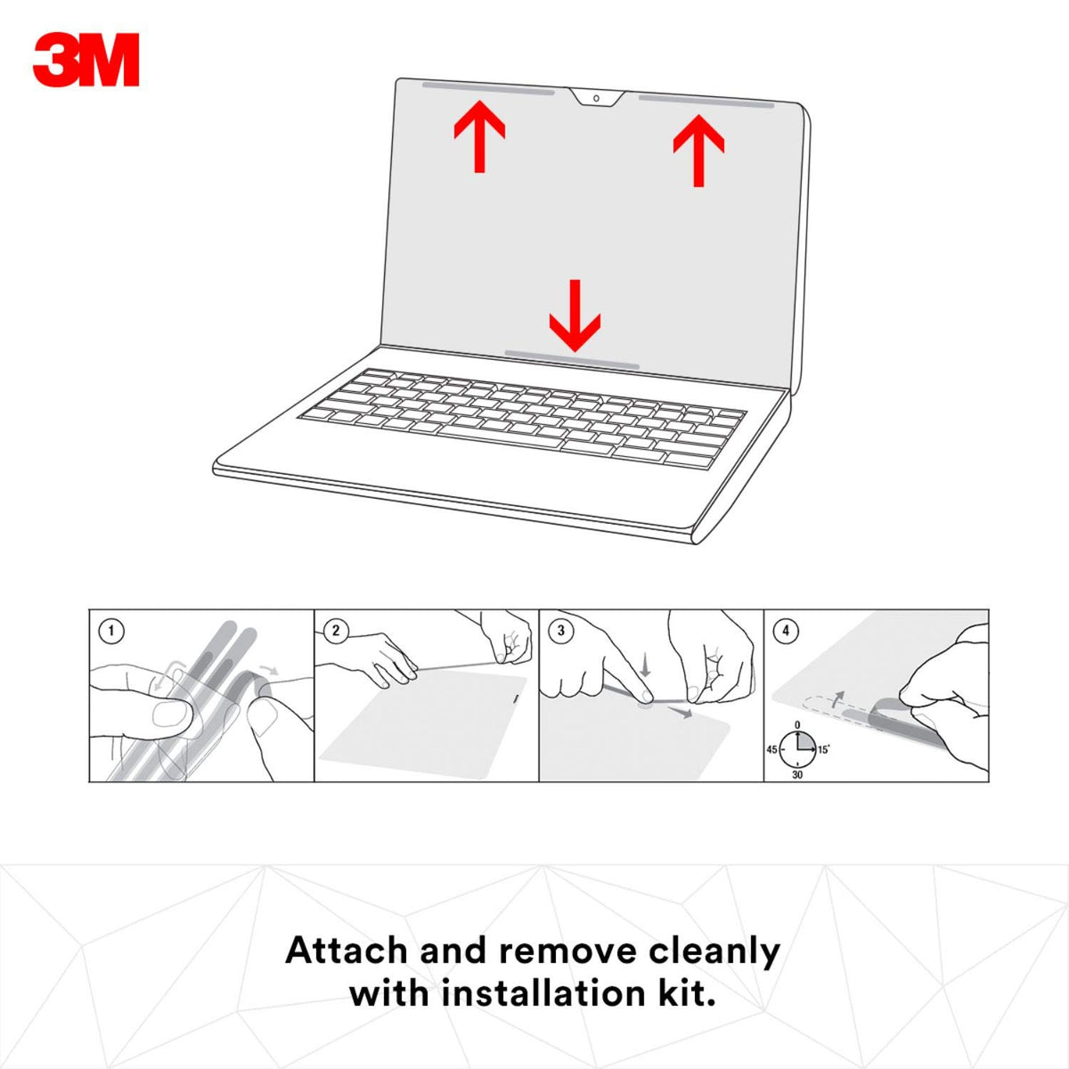 3M Privacy Filter for 15" MacBook Pro - 2016 Model (PFNAP008)
