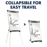 Quartet Euro Magnetic Presentation Easel, Whiteboard/Flipchart, 27-Inch x 39-Inch (EU500E)