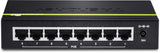 TRENDnet 8-Port Gigabit PoE+ Switch, TPE-TG80G, 8 x Gigabit PoE+ Ports, 123 W PoE Power Budget, 16 Gbps Switching Capacity, Desktop Switch, Ethernet Network Switch, Metal, Lifetime Protection