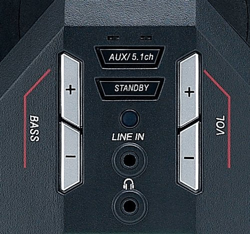 Genius GX-Gaming 5.1 Surround Sound 80 Watts Gaming Speaker System with Remote Control (G5.1 3500)