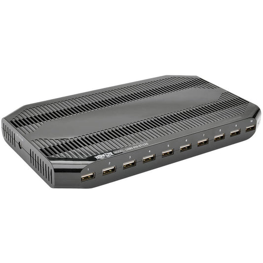 10-Port USB Charging Station with Adjustable Storage, 12V 8A (96W) USB Charger O