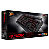 Cougar KBC450-WXNMB 450K Hybrid Mechanical Gaming Keyboard - Splash Proof - Configuration Profiles- 10 programmable Keys