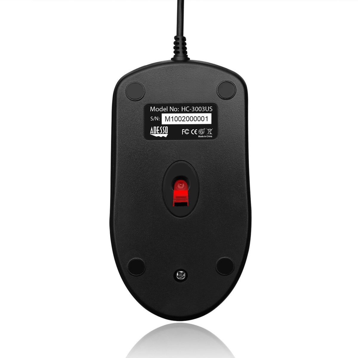 Adesso 3 Button Desktop PS/2 Optical Scroll Mouse