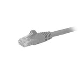 StarTech.com 1ft Gray Cat6 Patch Cable with Snagless RJ45 Connectors - Short Ethernet Cable - 1 ft Cat 6 UTP Cable (N6PATCH1GR)