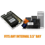 ICY DOCK 2.5" to 3.5" SSD/HDD Mounting Adapter Comparable to Adaptadrive Mac SAS/SATA Hard Drive Tray Kit (MB482SP-3B)