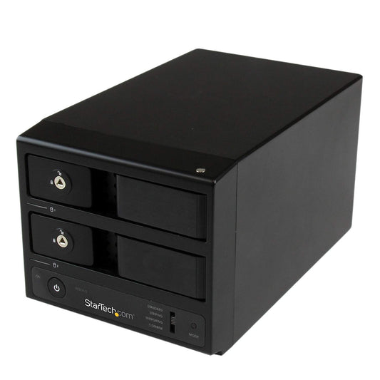 STARTECH USB 3.0/eSATA Dual-Bay Trayless 3.5-Inch SATA III Hard Drive Enclosure with UASP (S352BU33RER)