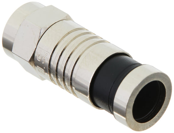 C2G 41128 RG59 Compression F-Type Connector with O-Ring Multipack (10 Pack) TAA Compliant, Silver