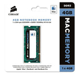 Corsair Apple Certified 4GB (1x4GB) DDR3 1333 MHz PC3 10666 Laptop Memory (CMSA4GX3M1A1333C9)