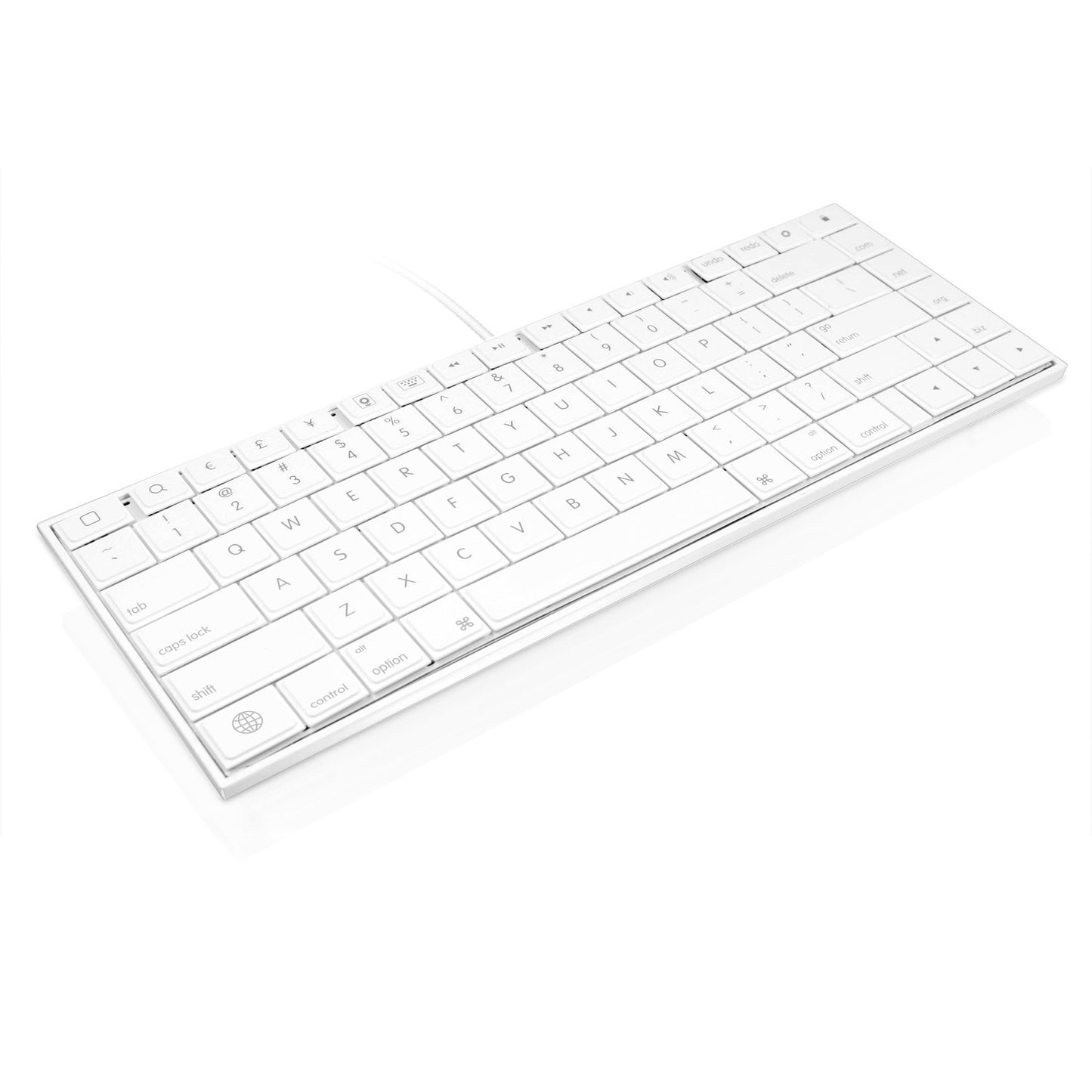 open box Macally 30 Pin Wired Keyboard for iPad 3/2/1, iPhone 4s/4/3G/3, and iPod Touch (iKey30)