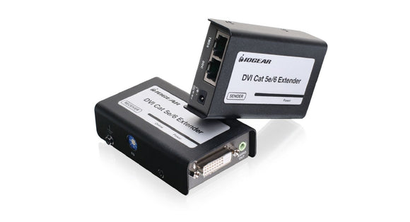 IOGEAR DVI-D CAT5e/6 Extender with Stereo Audio GVE250