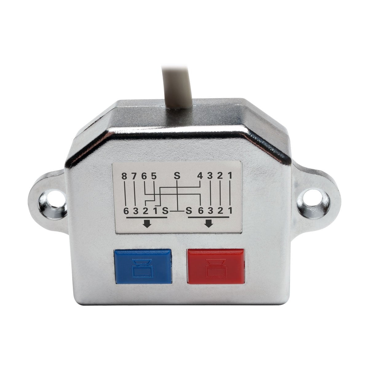 Tripp Lite 2-to-1 RJ45 Splitter Adapter Cable 10/100 Ethernet Cat5/Cat5e M/2xF 6in 6" (N035-001)