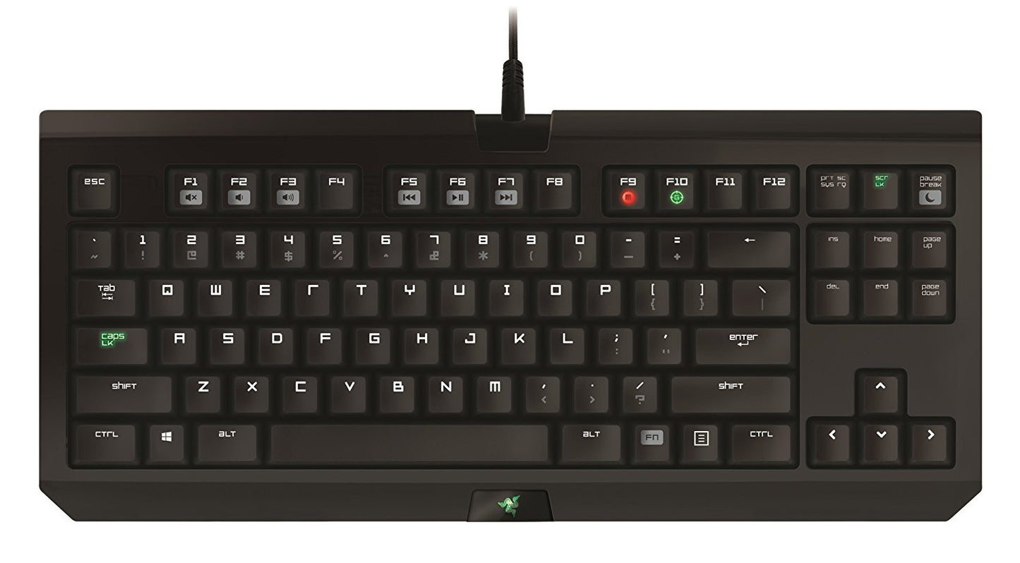 Refurbished Razer BlackWidow Tournament Edition - Essential Mechanical Gaming Keyboard - Compact Layout - Tactile & Clicky Razer Green Switches (Renewed)