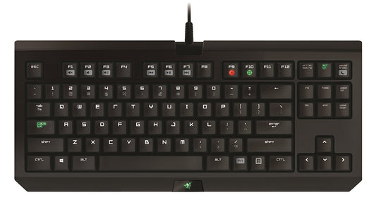 Refurbished Razer BlackWidow Tournament Edition - Essential Mechanical Gaming Keyboard - Compact Layout - Tactile & Clicky Razer Green Switches (Renewed)