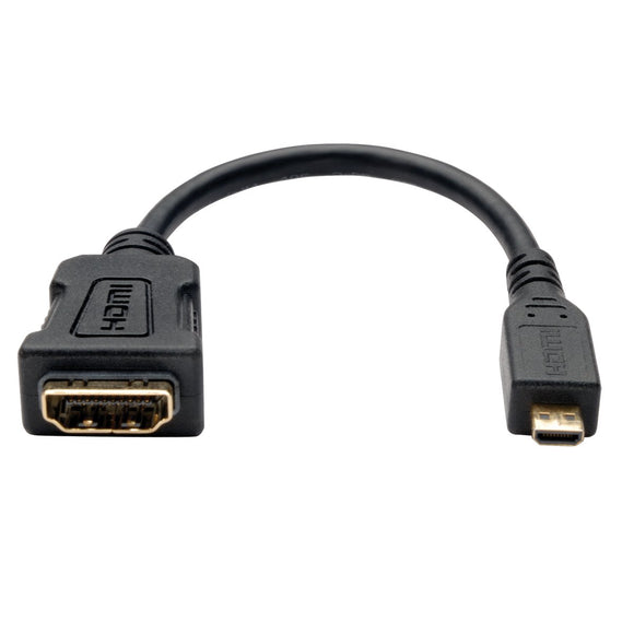 Tripp Lite Micro HDMI to HDMI Adapter for Ultrabook/Laptop/Desktop PC 1920x1200/1080P, (Type D M/F) 6-in.(P142-06N-MICRO)