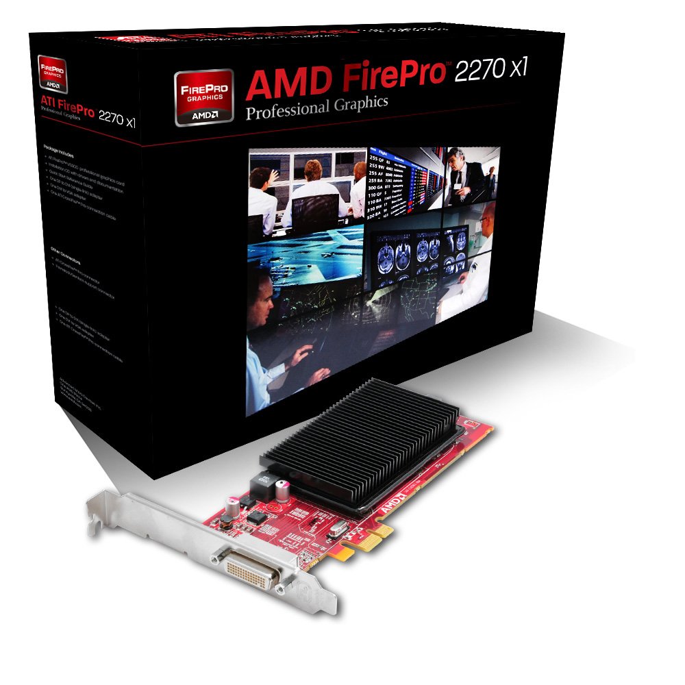 Sapphire 100-505836 AMD FirePro 2270 512MB DDR3 Dual DVI-I PCI-Express X1 Graphics Card