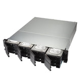 QNAP TS-1263XU-RP-4G-US 2U 12-Bay AMD 64bit x86-based NAS and iSCSI/IP-SAN, Quad Core 2.0GHz, 4GB RAM, 4 x 1GbE, 1 x 10GbE (10GBASE-T), Redundant PSU