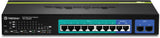 TRENDnet 8-Port Gigabit PoE+ and 2-Port Gigabit Ethernet Web Smart Switch with 2 Shared SFP Slots, Rack Mountable, TPE-1020WS