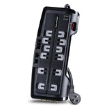 CyberPower CSHT1208TNC2 Home Theater Surge Protector 3150J/125V, 12 Outlets, 8ft Power Cord