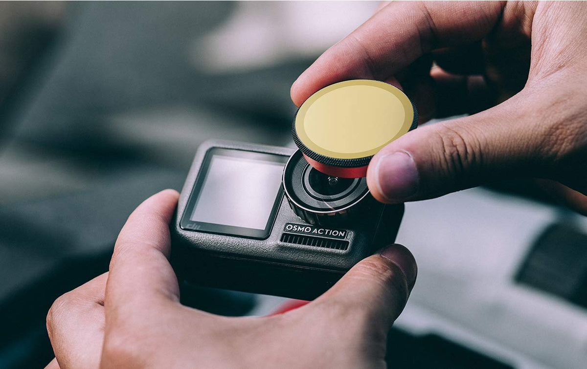 PGYTECH OSMO Action ND-PL Filter Gradient Set ND8-GR ND16-4 ND32-8 (Professional) with Luckybird USB Reader