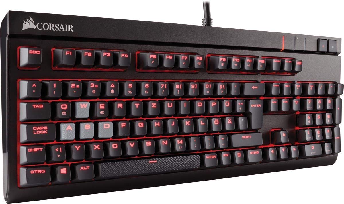 Open Box CORSAIR STRAFE RGB MK.2 Mechanical Gaming Keyboard - USB Passthrough - Linear and Quiet