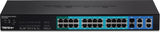 TRENDnet 24-Port PoE 10/100Mbps Ethernet and 4-Port Gigabit Web Smart Switch with 2 Shared Mini-GBIC Slots, Rack Mountable, TPE-224WS