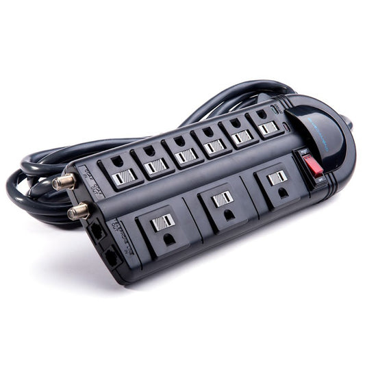 Blue Diamond 1984 9-Outlets; 10' Surge Protector-Child Safe Covers