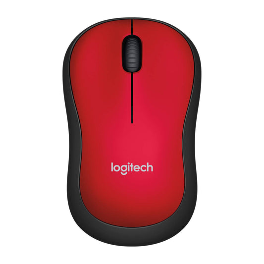 Logitech M185 Wireless Optical Mouse 2.4 GHz, Red (910-003635)