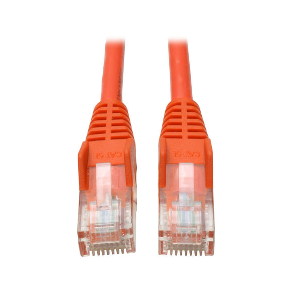 Cat5e 350mhz Snagless Molded Patch Cable (Rj45 M/M) - Orange, 10-Ft.