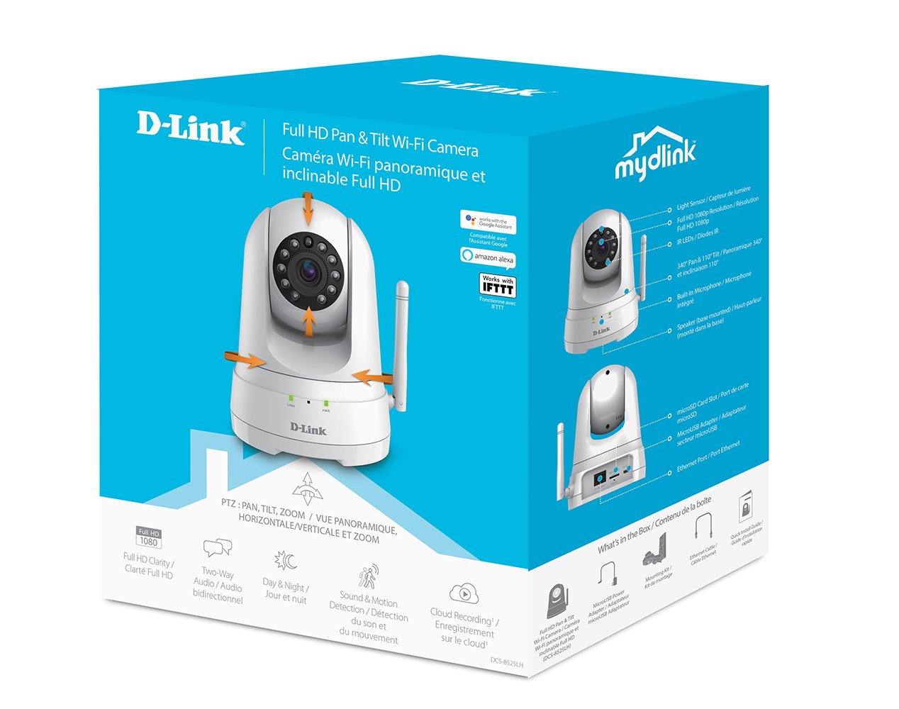 D-Link Camera DCS-8525LH Full HD Pan and Tilt Wi-Fi Camera Retail
